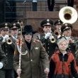Michael marches with the Russian Defence Ministry Orchestra.