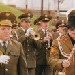 Michael marches with the Russian Defence Ministry Orchestra.