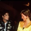 Michael meets Princess Diana before his concert at Wembley.