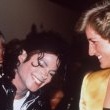 Michael meets Princess Diana before his concert at Wembley.