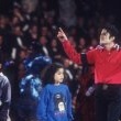 Michael performs at president Bill Clinton's Inaugural Celebration.