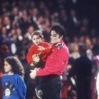 Michael performs at president Bill Clinton's Inaugural Celebration.