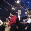 Michael performs at president Bill Clinton's Inaugural Celebration.