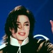 Michael performs 'Earth Song' at the Brit Awards.