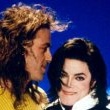 Michael performs 'Earth Song' at the Brit Awards.