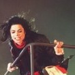 Michael performs 'Earth Song' at the Brit Awards.