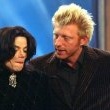 Michael recieves a "Millenium- Bambi" at the Bambi award ceremony in Berlin, Germany.