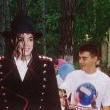 Michael stops and visits children at an Romanian orphanage in 1992 during his 'Dangerous' tour.