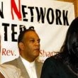 Michael talks in Harlem, New York