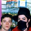 Michael visits London before the 1996 Brit Awards.
