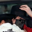 Michael visits London before the 1996 Brit Awards.