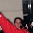 Michael visits London before the 1996 Brit Awards.