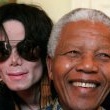 Michael visits Nelson Mandela in Cape Town, South Africa.