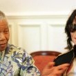 Michael visits Nelson Mandela in Cape Town, South Africa.