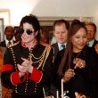 Michael visits South Africa visiting with his friend Nelson Mandela and celebrating his 78th birthday.