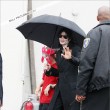 Michael with his 2 children, Prince and Paris, are seen outside a studio