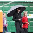 Michael with his 2 children, Prince and Paris, are seen outside a studio