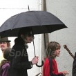 Michael with his 2 children, Prince and Paris, are seen outside a studio