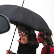 Michael with his 2 children, Prince and Paris, are seen outside a studio