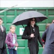 Michael with his 2 children, Prince and Paris, are seen outside a studio